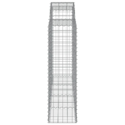 Kosze gabionowe, 11 szt, 200x50x140/160cm, galwanizowane żelazo