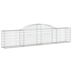 Kosze gabionowe, 25 szt., 300x30x60/80 cm, galwanizowane żelazo