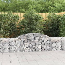 Kosze gabionowe, 25 szt., 300x30x60/80 cm, galwanizowane żelazo