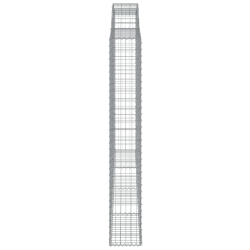 Kosze gabionowe, 5 szt, 300x30x200/220 cm, galwanizowane żelazo