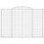 Kosze gabionowe, 5 szt, 300x30x200/220 cm, galwanizowane żelazo