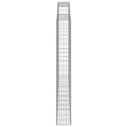 Kosze gabionowe, 5 szt, 300x30x220/240 cm, galwanizowane żelazo