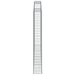Kosze gabionowe, 4 szt, 300x30x220/240 cm, galwanizowane żelazo