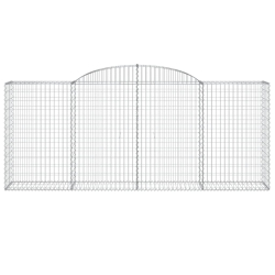 Kosze gabionowe, 25 szt, 300x50x120/140cm, galwanizowane żelazo