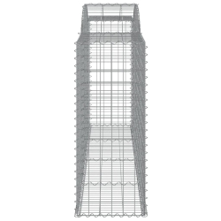 Kosze gabionowe, 25 szt, 300x50x120/140cm, galwanizowane żelazo