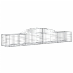 Kosze gabionowe, 15 szt, 300x50x40/60 cm, galwanizowane żelazo