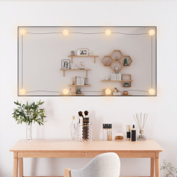 Lustro ścienne z LED, 50x100 cm, szklane, prostokątne