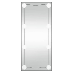 Lustro ścienne z LED, 50x100 cm, szklane, prostokątne