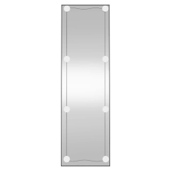 Lustro ścienne z LED, 30x100 cm, szklane, prostokątne