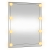 Lustro ścienne z LED, 50x60 cm, szklane, prostokątne