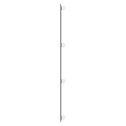 Lustro ścienne z LED, 40x100 cm, szklane, prostokątne