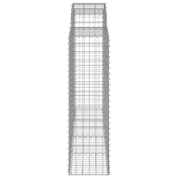 Kosze gabionowe, 25 szt, 200x50x140/160cm, galwanizowane żelazo