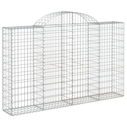 Kosze gabionowe, 20 szt, 200x30x120/140cm, galwanizowane żelazo