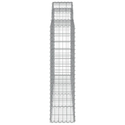 Kosze gabionowe, 20 szt, 200x30x120/140cm, galwanizowane żelazo
