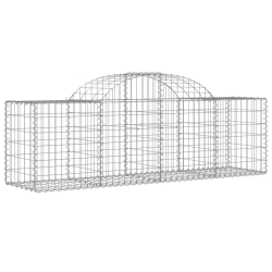 Kosze gabionowe, 12 szt, 200x50x60/80 cm, galwanizowane żelazo