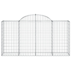 Kosze gabionowe, 12 szt, 200x50x100/120cm, galwanizowane żelazo