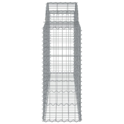 Kosze gabionowe, 12 szt, 200x50x100/120cm, galwanizowane żelazo