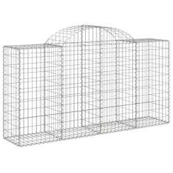 Kosze gabionowe, 30 szt, 200x50x100/120cm, galwanizowane żelazo