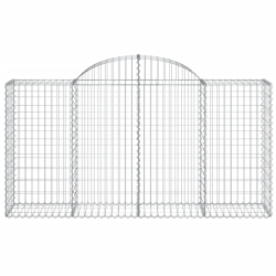 Kosze gabionowe, 30 szt, 200x50x100/120cm, galwanizowane żelazo