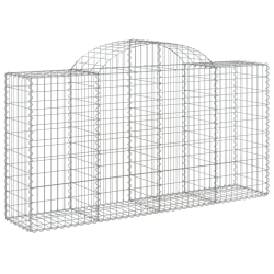 Kosze gabionowe, 40 szt, 200x50x100/120cm, galwanizowane żelazo