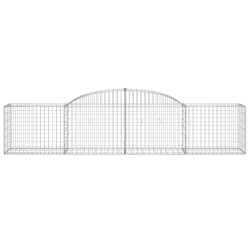 Kosze gabionowe, 5 szt., 300x50x60/80 cm, galwanizowane żelazo