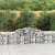 Kosze gabionowe, 10 szt., 300x50x60/80 cm, galwanizowane żelazo
