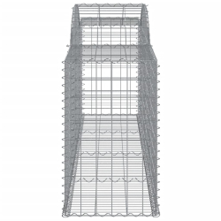 Kosze gabionowe, 17 szt, 300x50x80/100 cm, galwanizowane żelazo