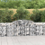 Kosze gabionowe, 17 szt, 300x50x80/100 cm, galwanizowane żelazo