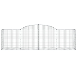 Kosze gabionowe, 13 szt, 300x50x80/100 cm, galwanizowane żelazo