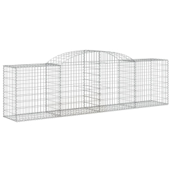 Kosze gabionowe, 20 szt, 300x50x80/100 cm, galwanizowane żelazo