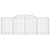 Kosze gabionowe, 2 szt, 300x50x100/120 cm, galwanizowane żelazo