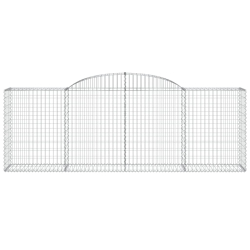 Kosze gabionowe, 20 szt, 300x50x100/120cm, galwanizowane żelazo