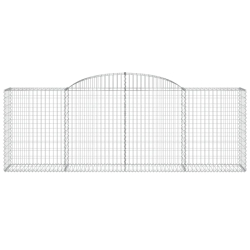 Kosze gabionowe, 25 szt, 300x50x100/120cm, galwanizowane żelazo