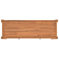 Szafka pod TV z szufladami, 120x40x45 cm, lite drewno tekowe