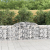 Kosze gabionowe, 9 szt, 300x30x80/100 cm, galwanizowane żelazo