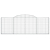 Kosze gabionowe, 2 szt, 300x30x100/120 cm, galwanizowane żelazo