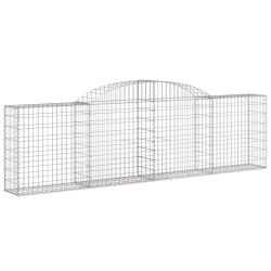 Kosze gabionowe, 20 szt., 300x30x80/100cm, galwanizowane żelazo