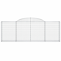 Kosze gabionowe, 12 szt, 300x30x100/120cm, galwanizowane żelazo