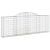Kosze gabionowe, 12 szt, 300x30x100/120cm, galwanizowane żelazo