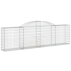 Kosze gabionowe, 30 szt, 300x30x80/100 cm, galwanizowane żelazo