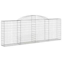 Kosze gabionowe, 25 szt, 300x30x100/120cm, galwanizowane żelazo