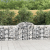 Kosze gabionowe, 12 szt, 200x50x80/100 cm, galwanizowane żelazo