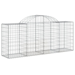 Kosze gabionowe, 13 szt, 200x50x80/100 cm, galwanizowane żelazo