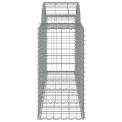 Kosze gabionowe, 30 szt, 200x50x80/100 cm, galwanizowane żelazo