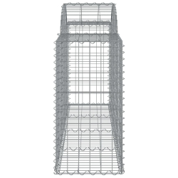 Kosze gabionowe, 40 szt, 200x50x80/100 cm, galwanizowane żelazo