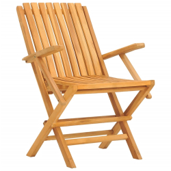 Składane krzesła ogrodowe, 4 szt., 61x67x90 cm, drewno tekowe