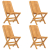 Składane krzesła ogrodowe, 4 szt., 47x47x89 cm, drewno tekowe