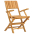Składane krzesła ogrodowe, 4 szt., 55x61x90 cm, drewno tekowe