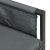 Ogrodowa sofa narożna, antracytowa, stal i textilene