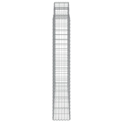 Kosze gabionowe, 15 szt, 200x50x180/200cm, galwanizowane żelazo